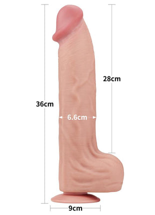 Dildo Dual Layer Sliding Skin 14