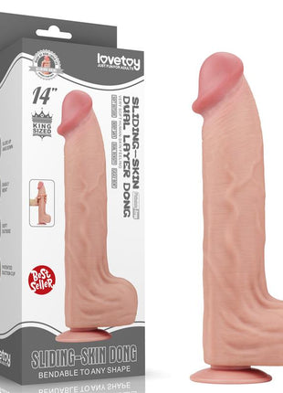 Dildo Dual Layer Sliding Skin 14
