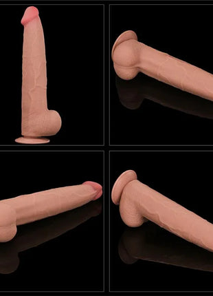 Dildo Dual Layer Sliding Skin 13.5