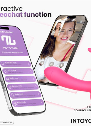 Wingy Butterfly Vibrator with App Peach Red