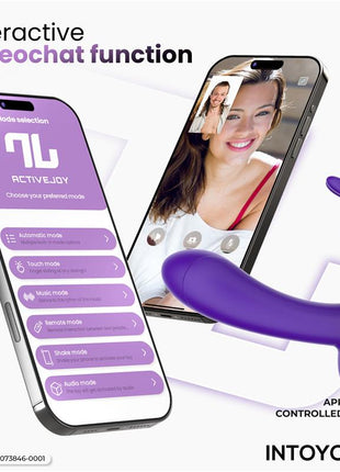 Wingy Butterfly Vibrator with App Dark Purple