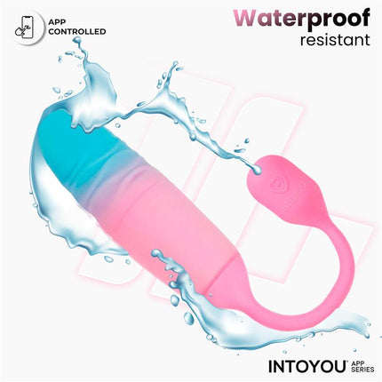 NexEgg Motion Vibrating Egg with Thrusting App Pink Turquoise
