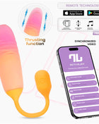 NexEgg Motion Vibrating Egg with Thrusting App Orange Pink