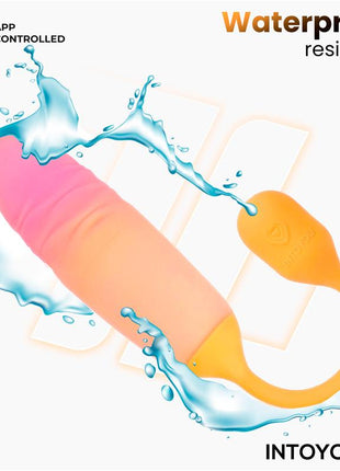 NexEgg Motion Vibrating Egg with Thrusting App Orange Pink