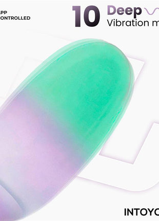 NexEgg Vibrating Egg Double Silicone Layer App Lilac Pistachio