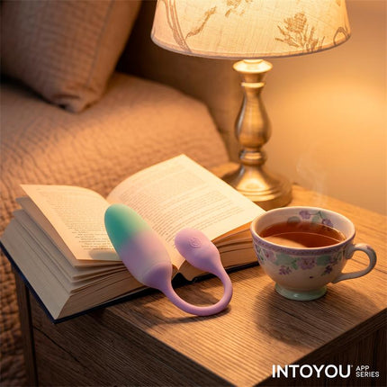 NexEgg Vibrating Egg Double Silicone Layer App Lilac Pistachio