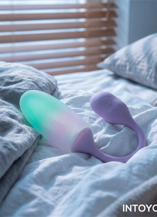 NexEgg Vibrating Egg Double Silicone Layer App Lilac Pistachio