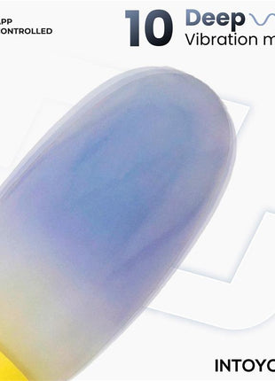 NexEgg Vibrating Egg Double Silicone Layer App Yellow Purple