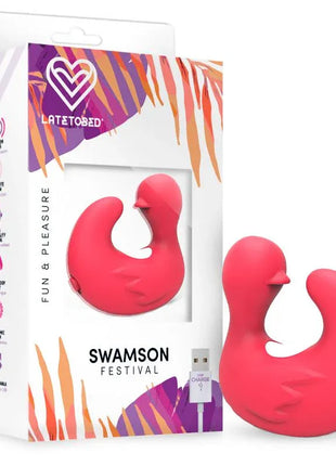 Swamson Stimulator Duckling Thimble USB Silicone Rose