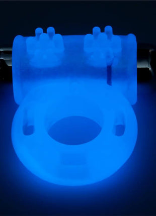 Lumino Play Vibrating Penis Ring Blue Light
