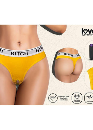 Open Panties with Vibrating Bullet and Remote Control Size M