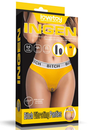 Open Panties with Vibrating Bullet and Remote Control Size M