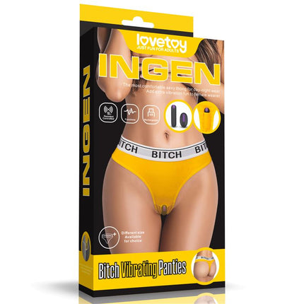 Open Panties with Vibrating Bullet and Remote Control Size M
