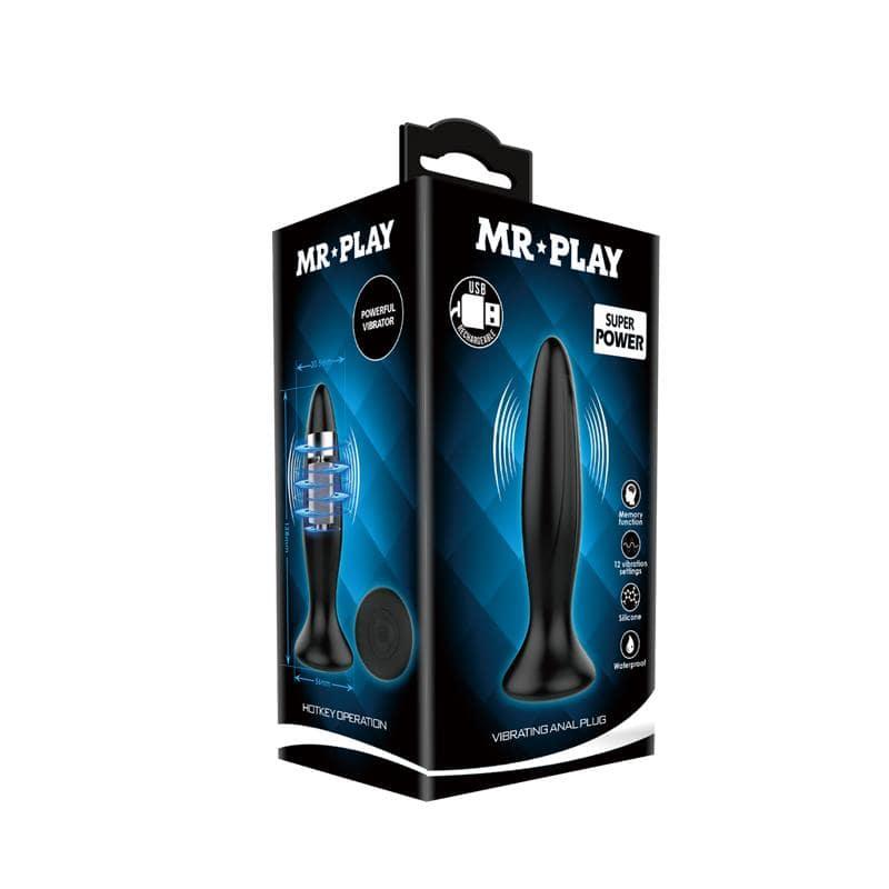 12 Function Vibrating Butt Plug for Enhanced Pleasure