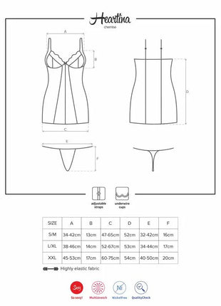 Heartina Chemise Black