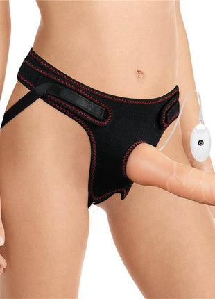 Strap-on with Vibrating Dildo with Remote Control 7.5