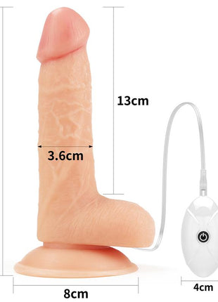 Strap on with Vibrating Dildo and Remote Control 70