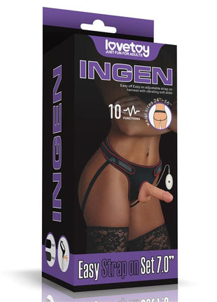 Strap on with Vibrating Dildo and Remote Control 70