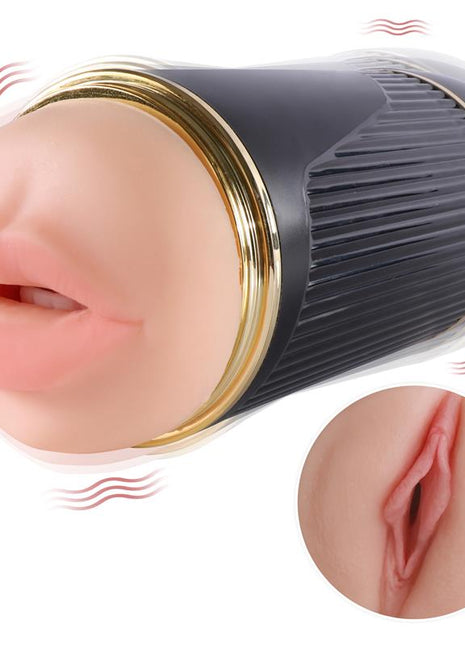 Double Male Masturbator Vagina and Mouth Kay