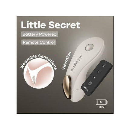 Little Secret Panty Stimulator Battery Series Warm Grey