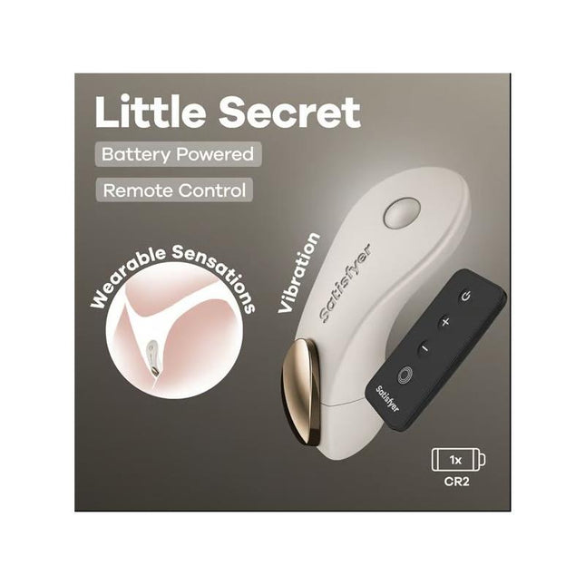 Little Secret Panty Stimulator Battery Series Warm Grey