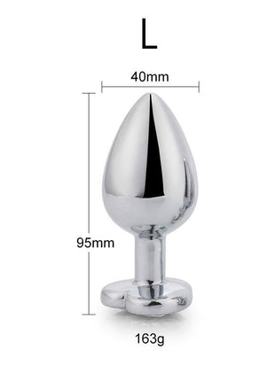 Heart Shaped Butt Plug Red Scarlet Size L