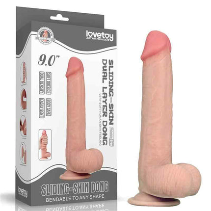 Sliding Dildo 9 Flesh – Unmatched Realism and Flexibility by secretsextoys.store