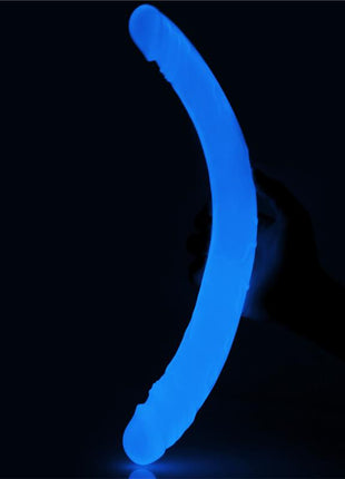 Double Dildo Lumino 145 Blue Light