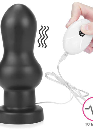 Vibrating Anal Plug King Sized 7 Black