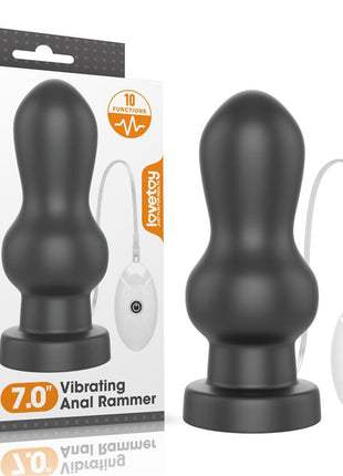 Vibrating Anal Plug King Sized 7 Black