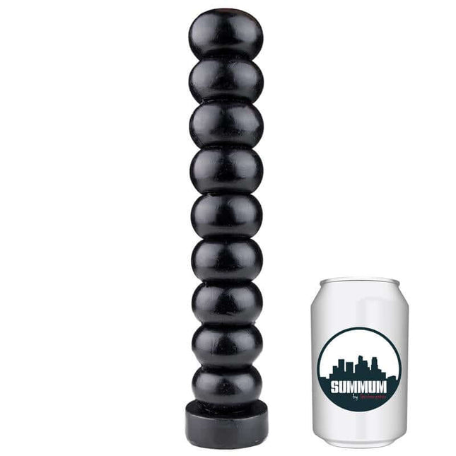 Dildo Gingling 27 cm textured vinyl dildo with rounded tip and raised ball surface