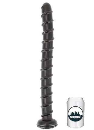 Dildo Viper 44 cm vinyl anal dildo with long shaft, horizontal ridges, and broad base for deep stimulation