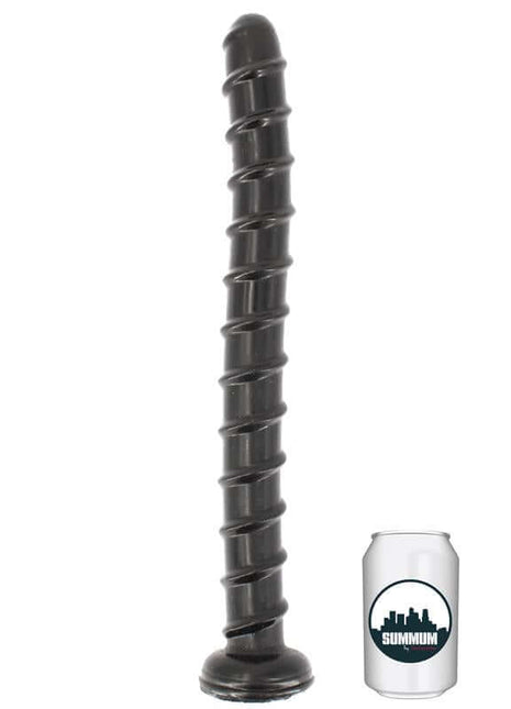 Dildo Viper 44 cm vinyl anal dildo with long shaft, horizontal ridges, and broad base for deep stimulation