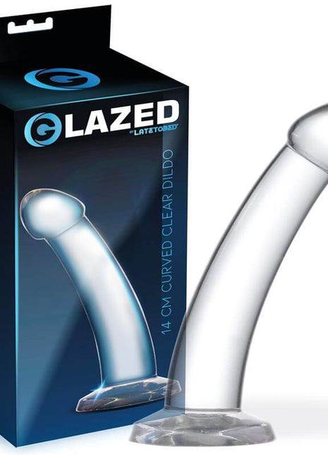 Curved Dildo Crystal Material 14 cm