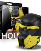 Hound Neoprene Dog Hound Removable Muzzle Black Yellow One Size