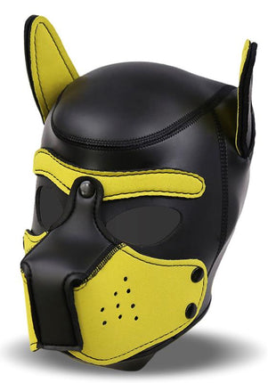 Hound Neoprene Dog Hound Removable Muzzle Black Yellow One Size