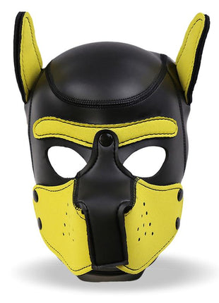 Hound Neoprene Dog Hound Removable Muzzle Black Yellow One Size