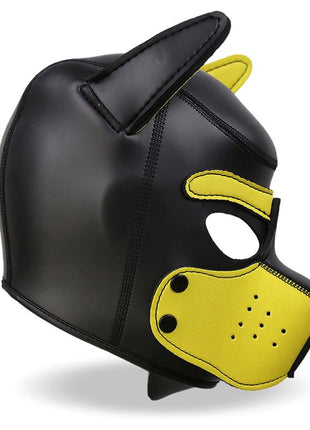 Hound Neoprene Dog Hound Removable Muzzle Black Yellow One Size