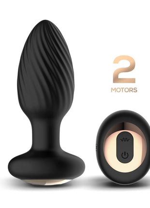 Drago Butt Plug Vibration 360º Twister Movement and Remote Control