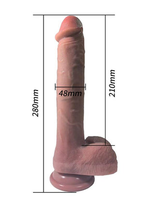 Dildo with Vibration Thrusting and heating 28 cm