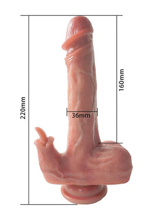 Dildo with Vibration Thrusting and heating 22 cm