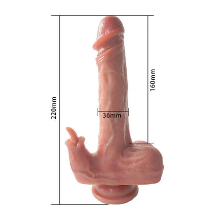 Dildo with Vibration Thrusting and heating 22 cm