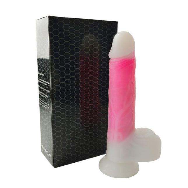 Double layer Dildo with Vibration thrusting and heating 215 cm