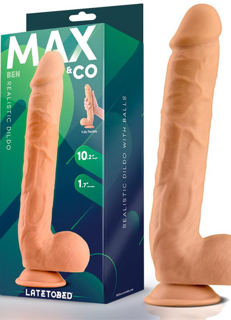 Ben Realistic Dildo with Testicles 102 Flesh