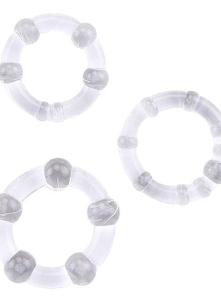 Beaded Cock Rings Clear