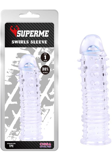 Swirls Sleeve Clear