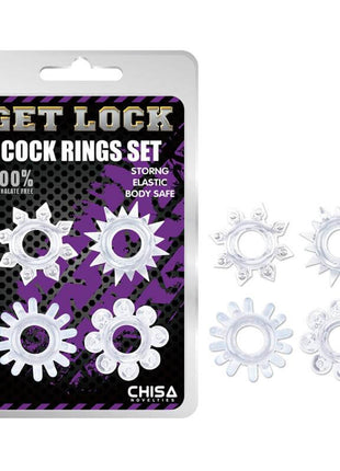Cock Rings Set-Clear