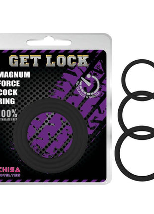 Magnum Force Cock Ring Silicone Black