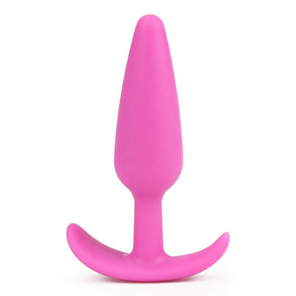 Butt Plug Lure Me Size S Pink small pink silicone anal plug with rounded tip and anchor base
