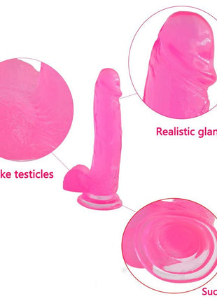 Dildo Jelly Studs 8 Pink